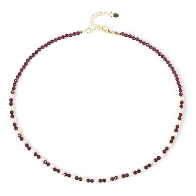 Collana in argento con Granato d’India (Riya)
