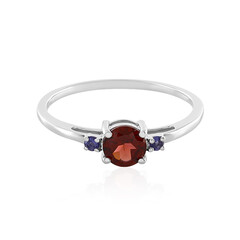 Anello in argento con Granato Mozambico