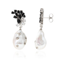 Orecchini in argento con Perla di Acqua Dolce (Dallas Prince Designs)