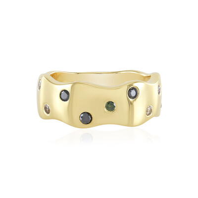 Anello in argento con Diamante Nero
