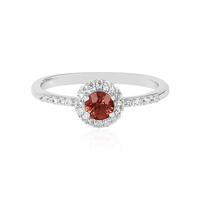 Anello in argento con Zircone Rosa