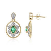Orecchini in oro con Smeraldo Brasiliano (Adela Gold)