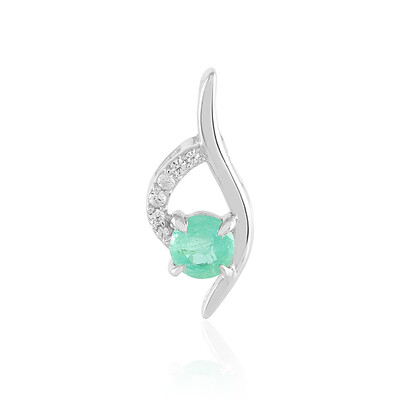 Ciondolo in argento con Smeraldo Russo