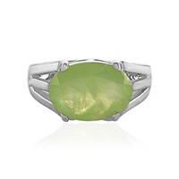 Anello in argento con Prehnite