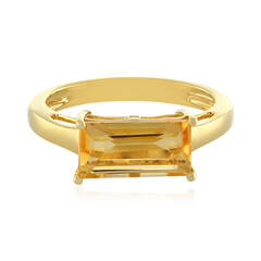 Anello in argento con Citrino
