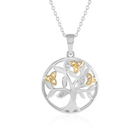 Collana in argento con Diamante I3 (J)