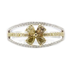 Anello in oro con Diamante Fancy SI2 (CIRARI)
