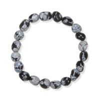 Bracciale con Ossidiana Fiocco di Neve
