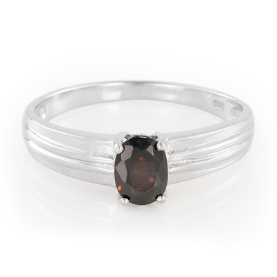 Anello da uomo in argento con Zircone Cioccolato