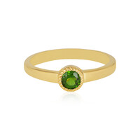 Anello in argento con Diopside Russo