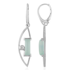 Orecchini in argento con Calcedonio Acqua