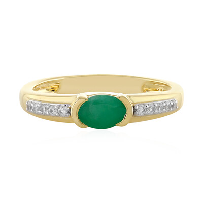 Anello in argento con Smeraldo Brasiliano