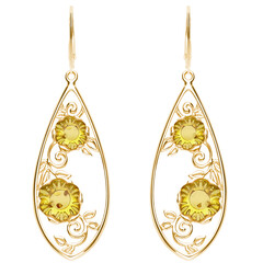 Orecchini in argento con Ambra Baltica
