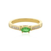 Anello in argento con Tsavorite