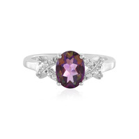 Anello in argento con Topazio Mistico Porpora