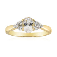 Anello in oro con Danburite Rosa del Messico