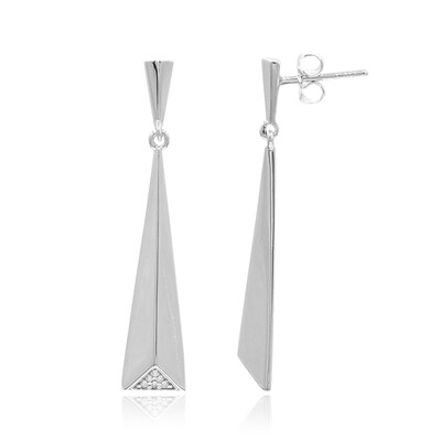 Orecchini in argento con Diamante I1 (G) (Annette)