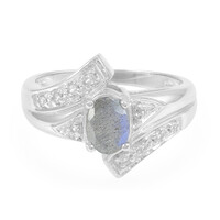 Anello in argento con Labradorite