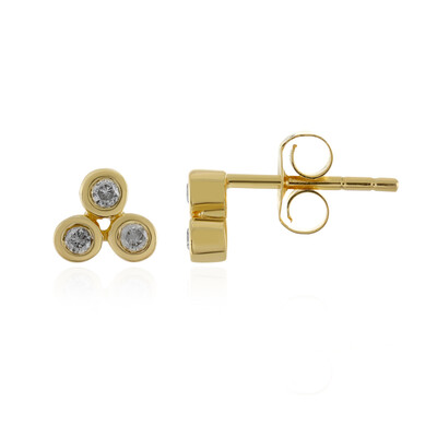 Orecchini in argento con Diamante I4 (J)