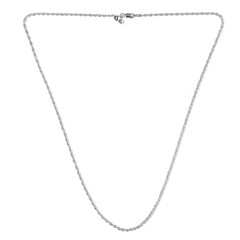 Catenina a corda regolabile con cursore in argento 925 - 61 cm  - 7,15 g