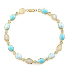 Bracciale in argento con Pietra di Luna Bianca (KM by Juwelo)