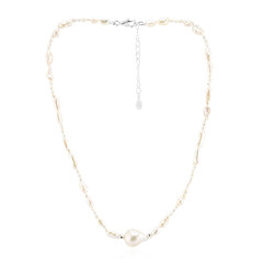 Collana in argento con Perla di Acqua Dolce (TPC)