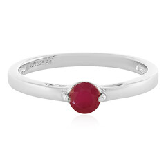 Anello in argento con Rubino del Madagascar
