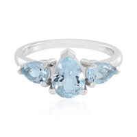 Anello in argento con Topazio Blu Cielo