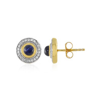 Orecchini in argento con Zaffiro Stellato Blu