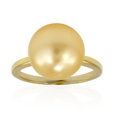 Anello in oro con Perla Dorata dei Mari del Sud (TPC)