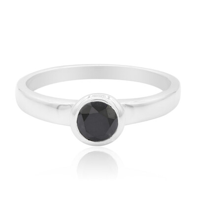 Anello in argento con Diamante Nero