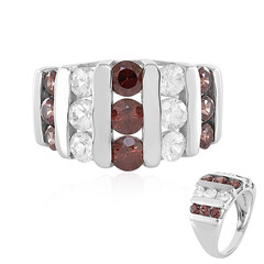 Anello in argento con Zircone Cognac