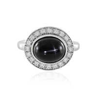 Anello in argento con Diopside Stellato d'India