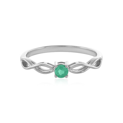 Anello in argento con Smeraldo Colombiano