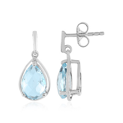 Orecchini in argento con Topazio Blu Cielo