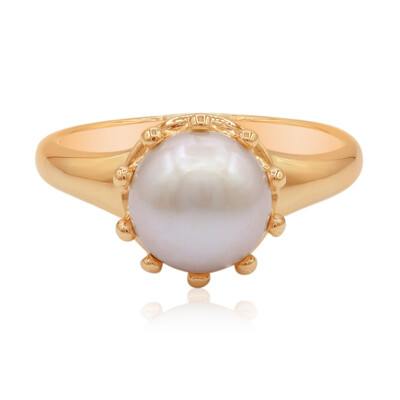 Anello in argento con Perla di Acqua Dolce (TPC)