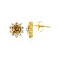Orecchini in argento con Zircone Giallo