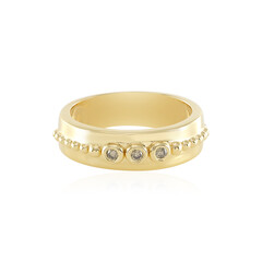 Anello in argento con Diamante Cioccolato I2