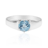 Anello in argento con Topazio Blu Svizzero (Tenner Diniz)
