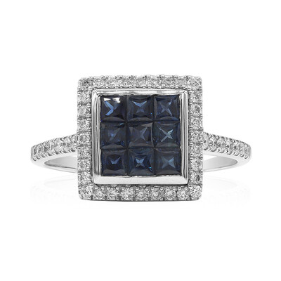 Anello in oro con Zaffiro Blu (Estée Collection)
