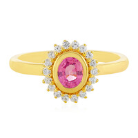 Anello in argento con Zaffiro Rosa
