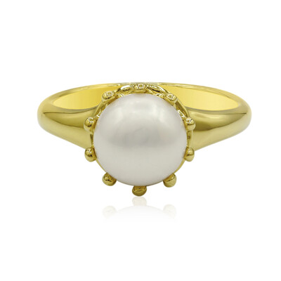 Anello in argento con Perla di Acqua Dolce (TPC)
