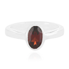 Anello in argento con Granato Mozambico