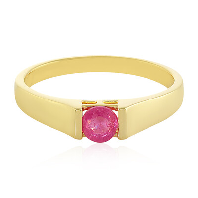 Anello in argento con Zaffiro Rosa del Madagascar
