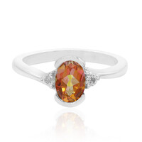 Anello in argento con Topazio Mistico Crepuscolo