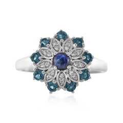 Anello in argento con Zaffiro Stellato Blu