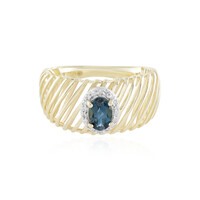 Anello in oro con Topazio Blu Londra (Ornaments by de Melo)