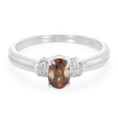 Anello in argento con Zircone Arancio Mashewa