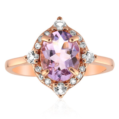 Anello in argento con Ametista Boliviana