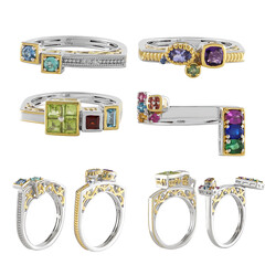 Anello in argento con Tanzanite (Gems en Vogue)